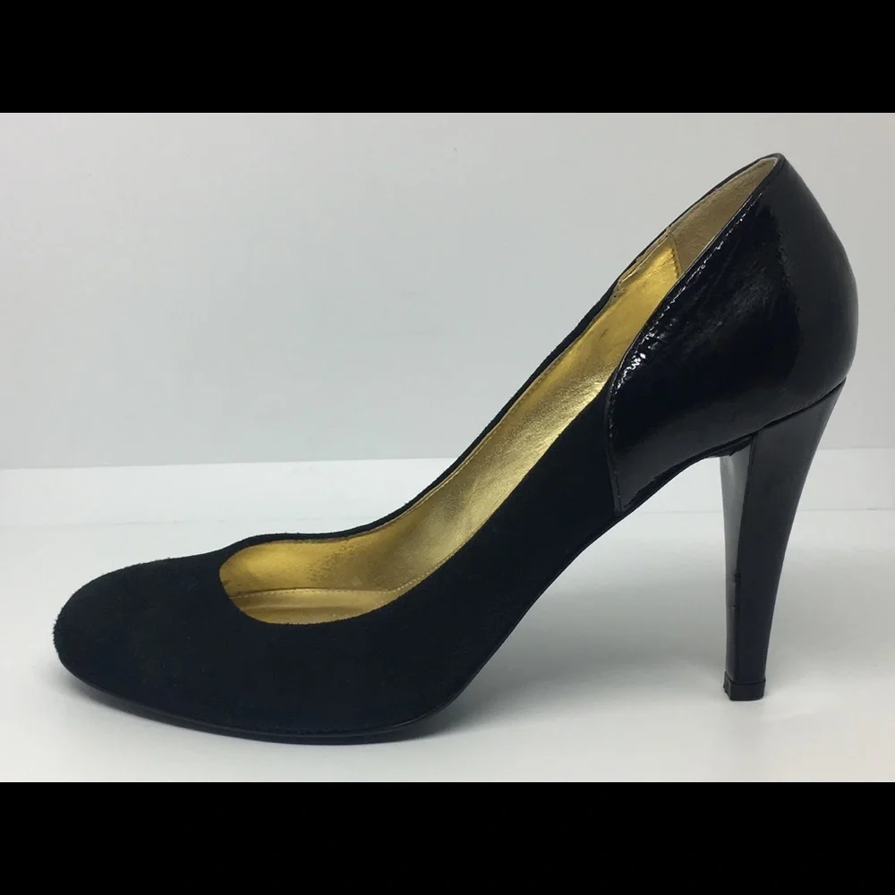J. Crew Harper Suede/Patent Platform Heels Sz 6.5